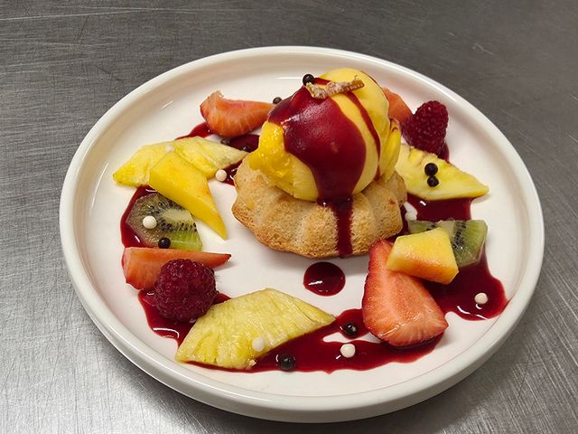 Le Charleston Financier glace mangue et fruits frais