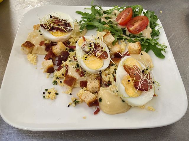 Le Charleston Oeuf dur mimosa à ma façon